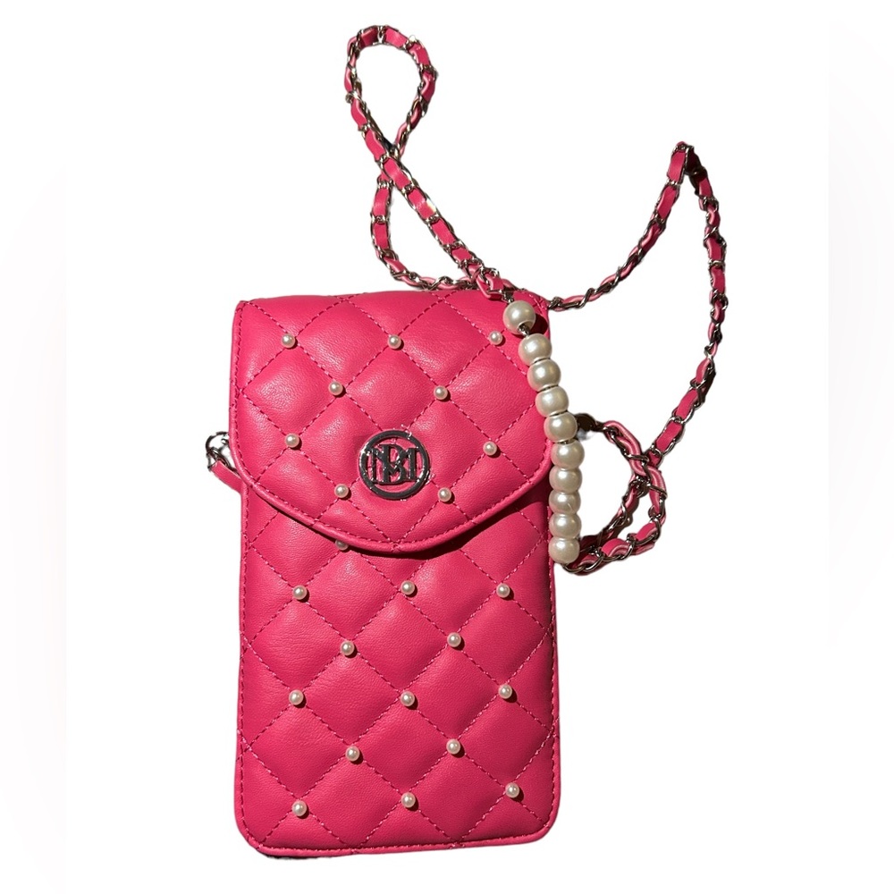 NWT Badgley Mischka Pink Phone Pouch Bag